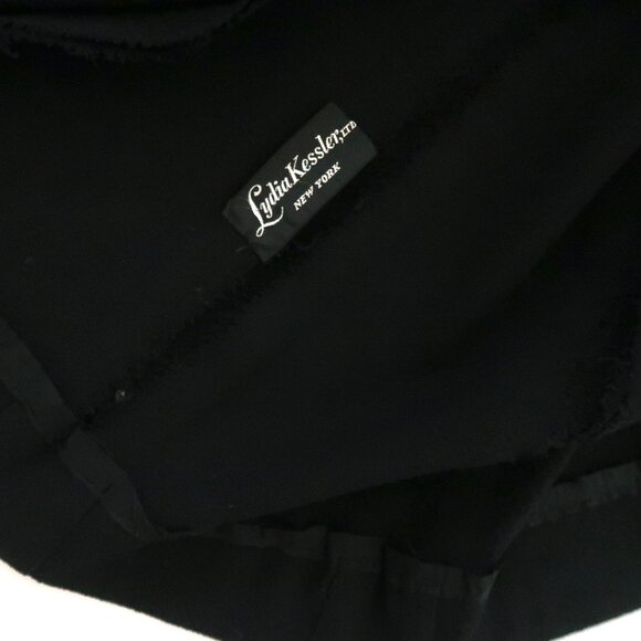 vtg 60s NORMAN NORELL gored panel flared midi skirt XXS wool crepe - Picture 7 of 8